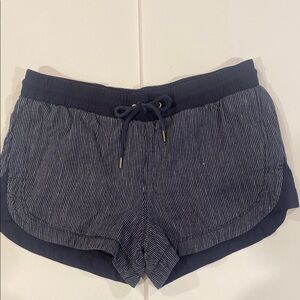 Athleta Navy Striped Women's Shorts